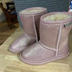 Bearpaw Eva Pink Glitter Boots Toddler 6